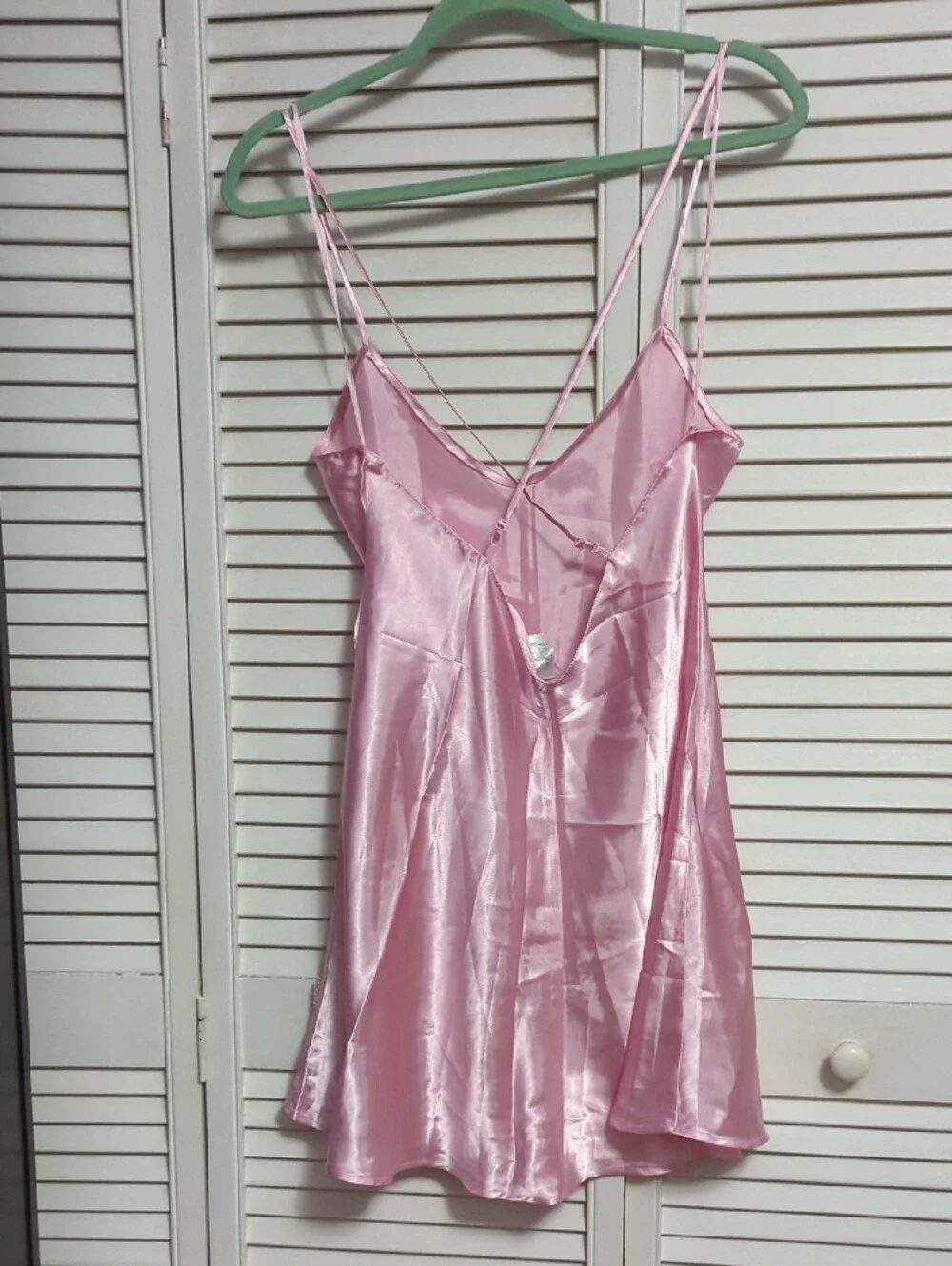 La SENZA Pale Pink Satin Slip Chemise - Picture 3 of 4